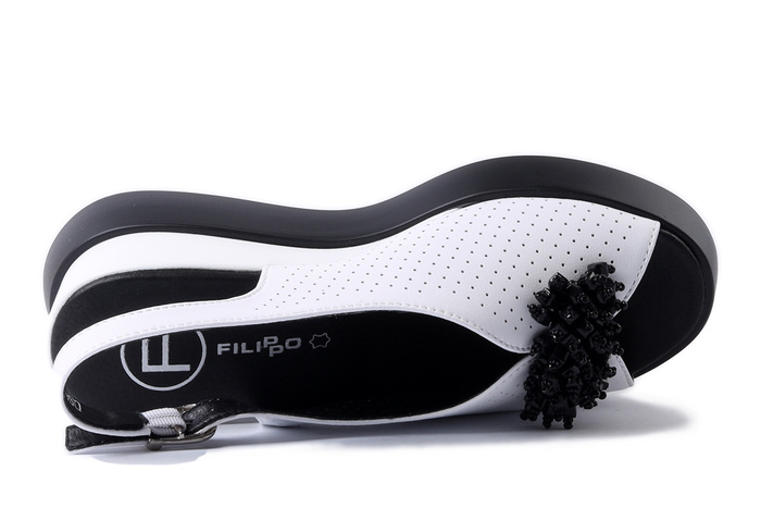FILIPPO DS6076/25 WH biały, sandały damskie