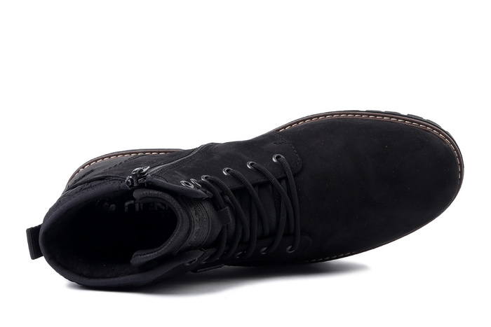 RIEKER TEX F3614-00 black, trzewiki męskie