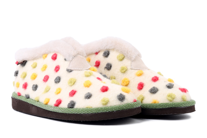 MANITU 340010-81 offwhite, kapcie damskie