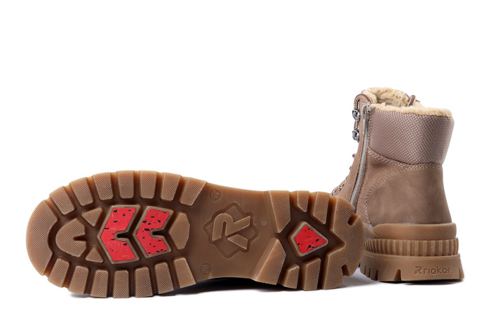 RIEKER TEX W2176-64 beige, trzewiki damskie