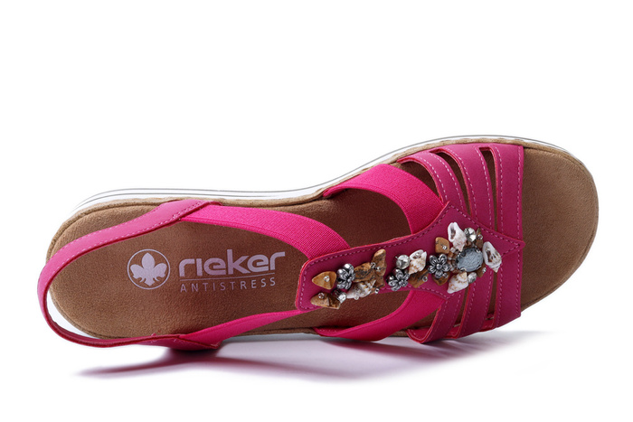 RIEKER V0649-31 other colours, sandały damskie