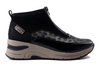 RIEKER N9362-00 black combination, botki damskie