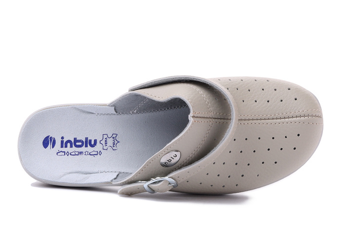 INBLU AE-04 002 beżowy, klapki damskie