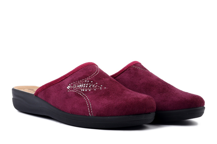INBLU CF-48 066 śliwkowy, kapcie damskie
