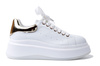 GOE NN2N4031 white/gold, półbuty damskie