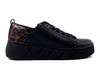 RIEKER W2602-04 black combiantion, półbuty damskie