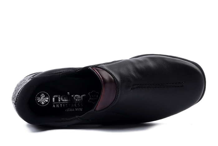 RIEKER TEX 47253-00 black, półbuty damskie