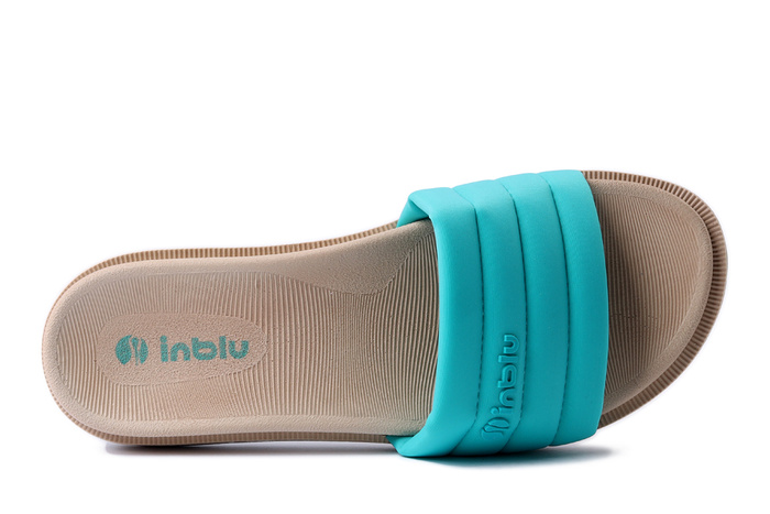 INBLU SF-03 094 lazurowy, klapki damskie