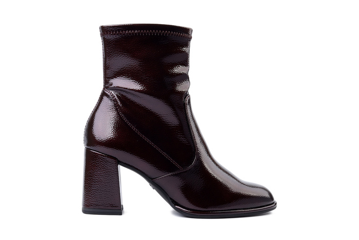 TAMARIS 1-25357-41 568 merlot patent, botki damskie