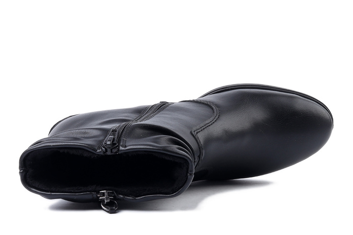 RIEKER 73981-00 black, botki damskie