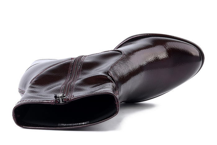 TAMARIS 1-25357-41 568 merlot patent, botki damskie