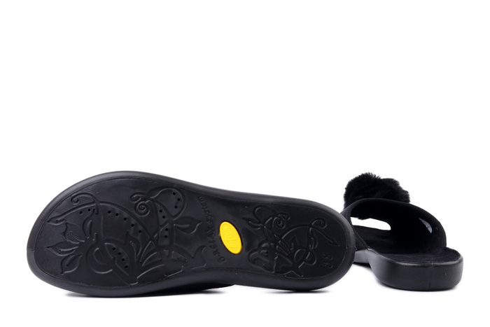 BEFADO 255D 013 czarny, kapcie damskie