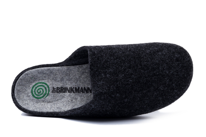 DR. BRINKMANN 220215-9 anthrazit, kapcie męskie