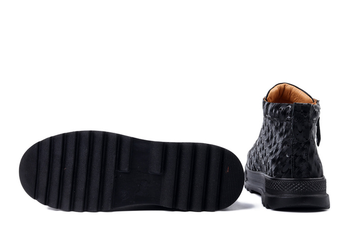 PIAZZA 960201-01 schwarz, trzewiki damskie