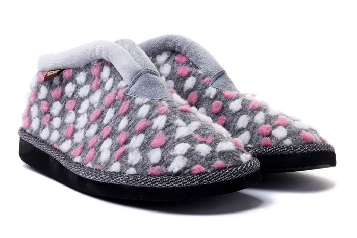 MANITU 340009-91 gris 2, kapcie damskie