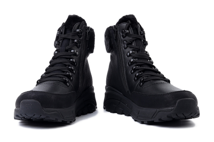 RIEKER TEX W0063-02 black, trzewiki damskie