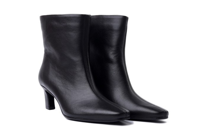 BOCCATO 8022 czarne lico, botki damskie