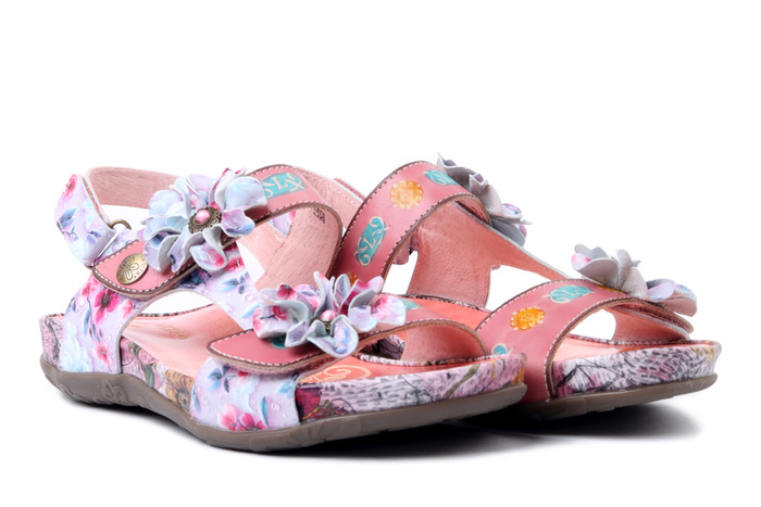 LAURA VITA 0007955 Liloo 06 rose, sandały damskie