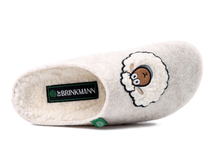 DR. BRINKMANN 320263-81 offwhite, kapcie damskie