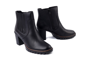 RIEKER Y2577-00 black, botki damskie