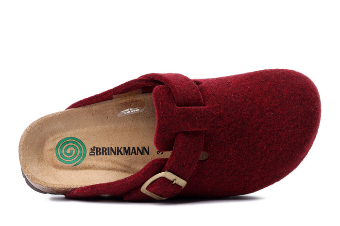 DR. BRINKMANN 320267-41 bordeaux, kapcie damskie