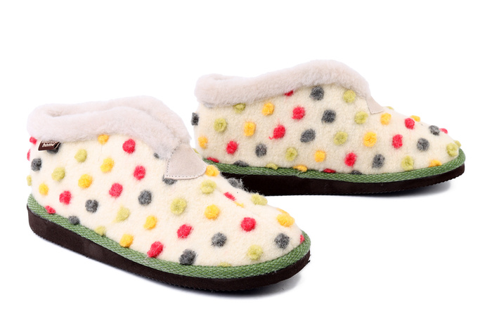 MANITU 340010-81 offwhite, kapcie damskie