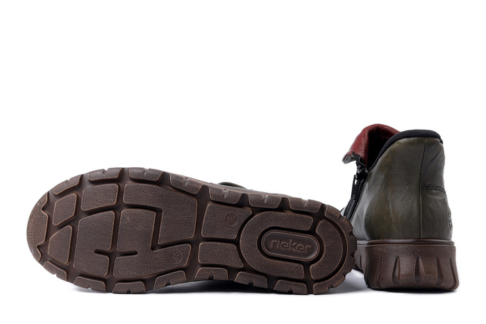RIEKER TEX N1353-52 green, botki damskie