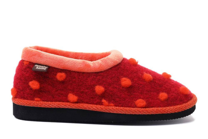 MANITU 340007-04 rot/orange, kapcie damskie