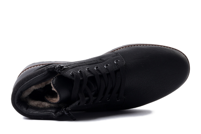 RIEKER 10503-00 black, trzewiki męskie