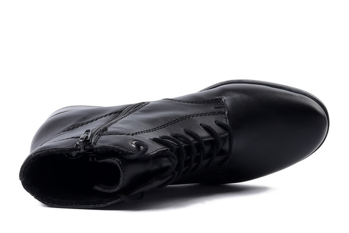 RIEKER 77030-00 black, trzewiki damskie