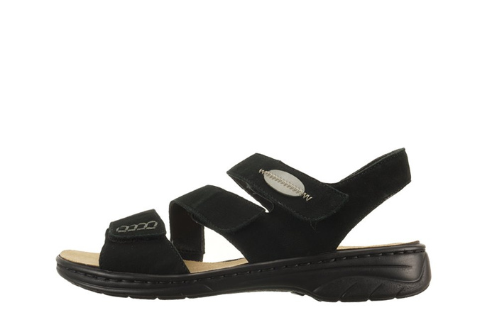 RIEKER 64573-00 black, sandały damskie