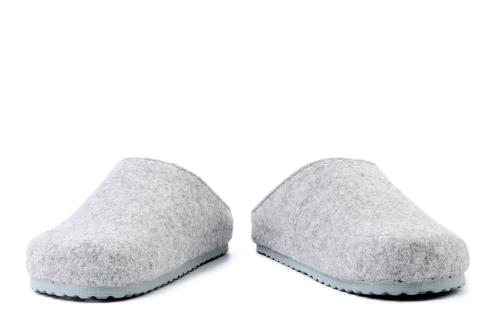 DR. BRINKMANN 320261-91 hellgrau, kapcie damskie