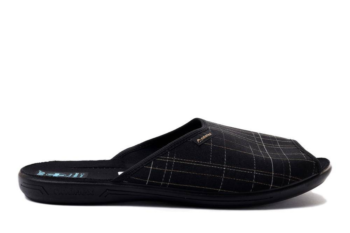 ADANEX LEK1 LEO 25954 czarny, kapcie męskie