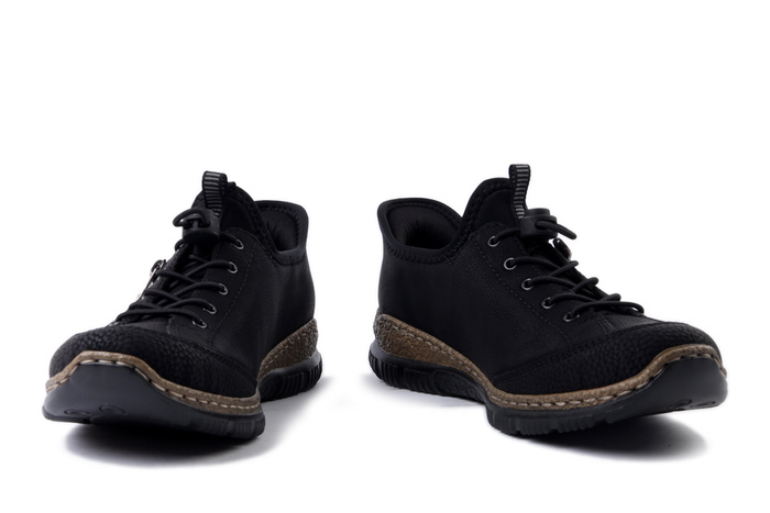 RIEKER N3267-01 black, półbuty damskie
