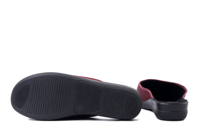 BEFADO 551D 011 bordowy, kapcie damskie