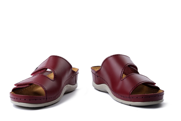 DR. BRINKMANN 700617-41 bordeaux, klapki damskie