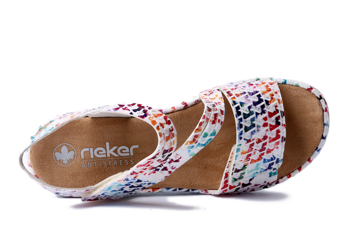 RIEKER V1364-90 multi, sandały damskie