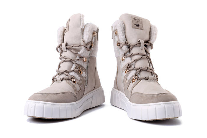 MUSTANG 827494 1446-603-4 beige, trzewiki damskie