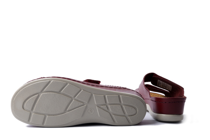 DR. BRINKMANN 700617-41 bordeaux, klapki damskie