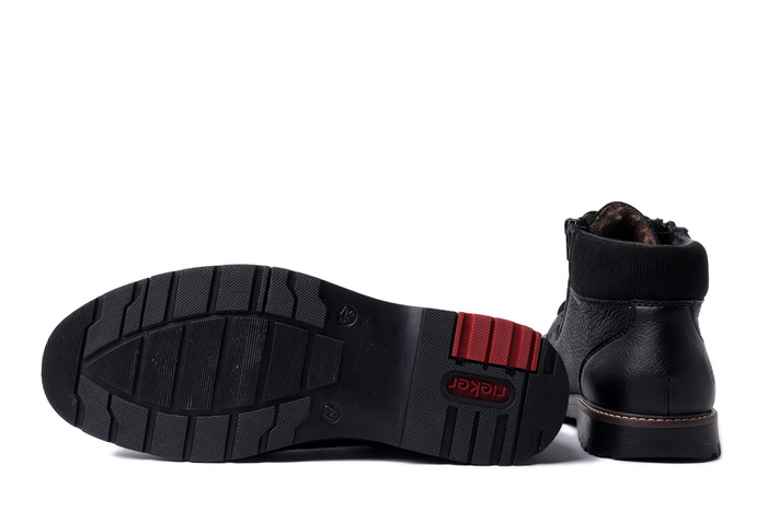 RIEKER 10503-00 black, trzewiki męskie