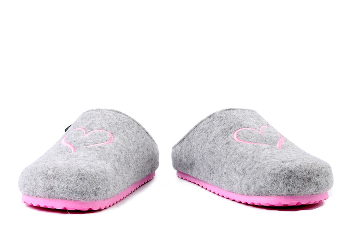 DR. BRINKMANN 320270-91 hellgrau, kapcie damskie