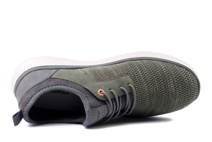 RIEKER B9651-52 green, półbuty męskie