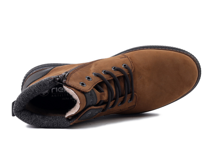 RIEKER TEX B3343-26 brown, trzewiki męskie