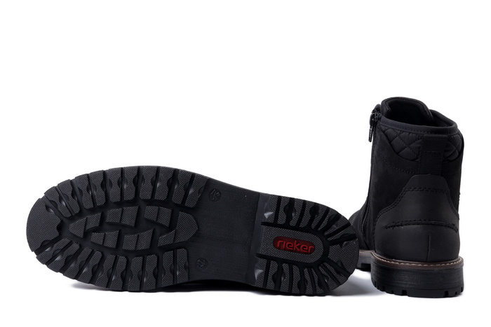 RIEKER TEX F3614-00 black, trzewiki męskie