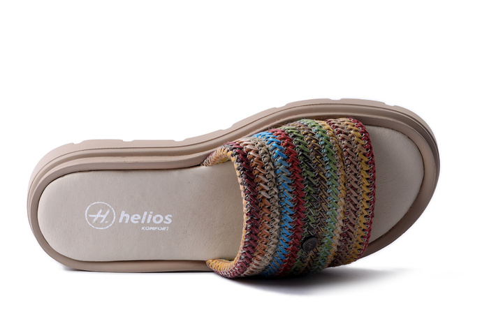 HELIOS KOMFORT 156 tricolor, klapki damskie