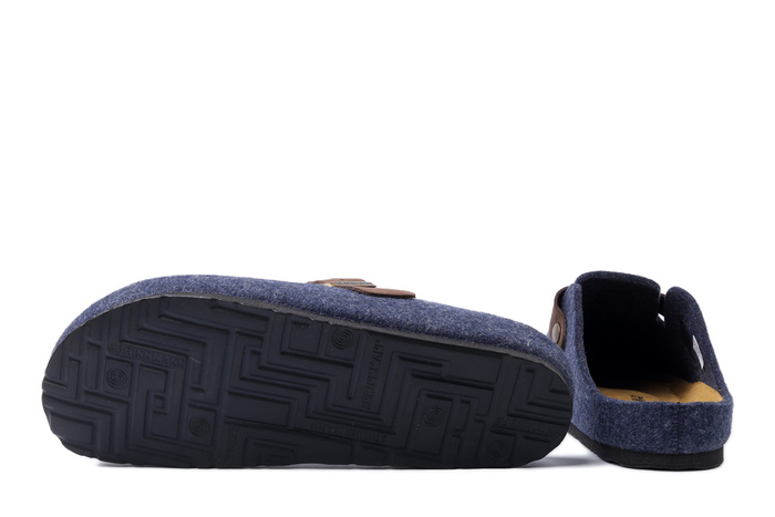 DR. BRINKMANN 220077-05 blau, klapki męskie