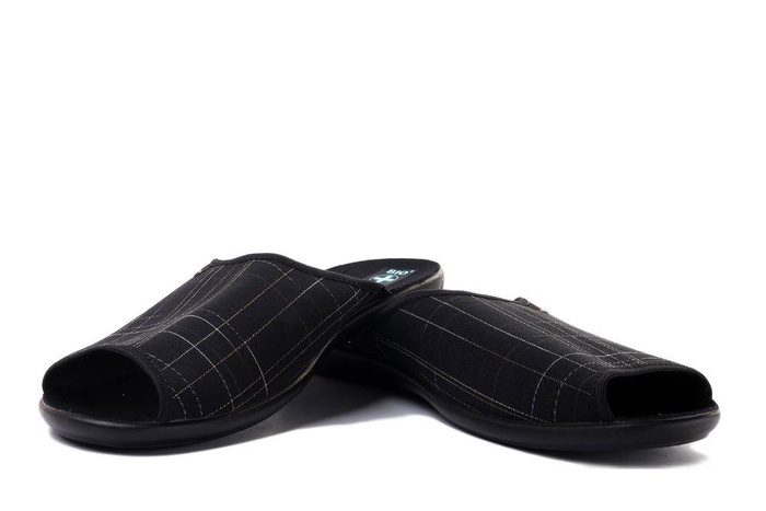 ADANEX LEK1 LEO 25954 czarny, kapcie męskie