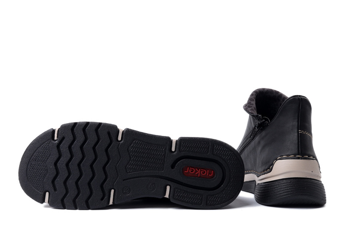 RIEKER 45983-00 black combiantion, botki damskie