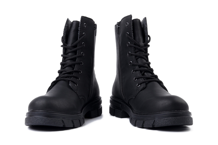 RIEKER Z9120-00 black, trzewiki damskie