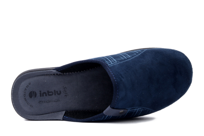 INBLU DG-17 004 granatowy, kapcie męskie
